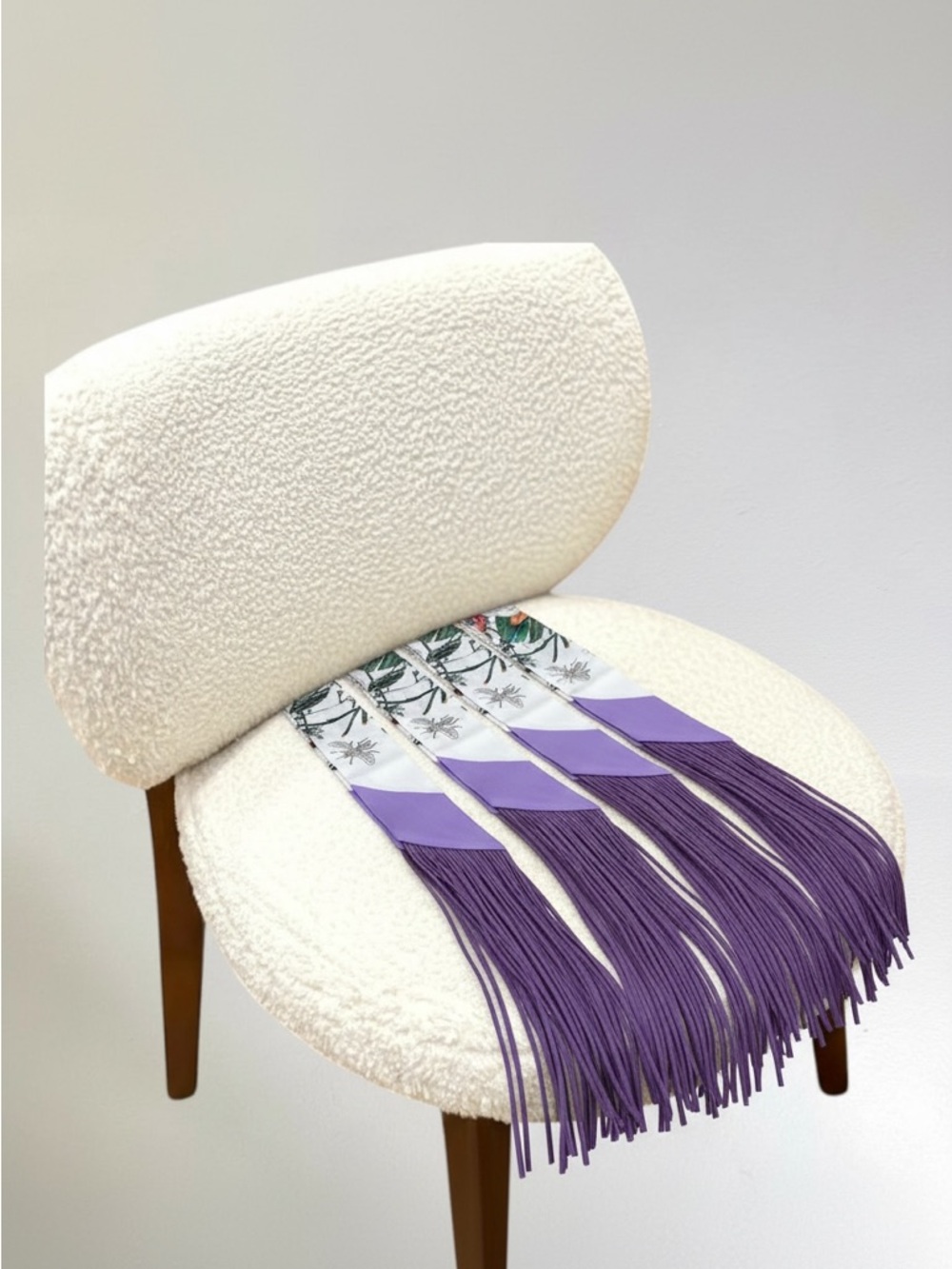 Fringe Handbag Wraps in Purple - Picture 7 of 7
